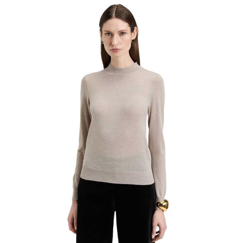 Veronika Maine Fine Gauge Long Sleeve Mock Neck